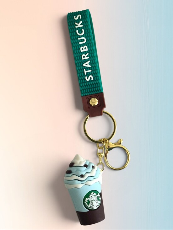 Accessories - Chocolate Sprinkles Mini Frappuccino Drink Cup Bag Charm / Keychain with Strap
